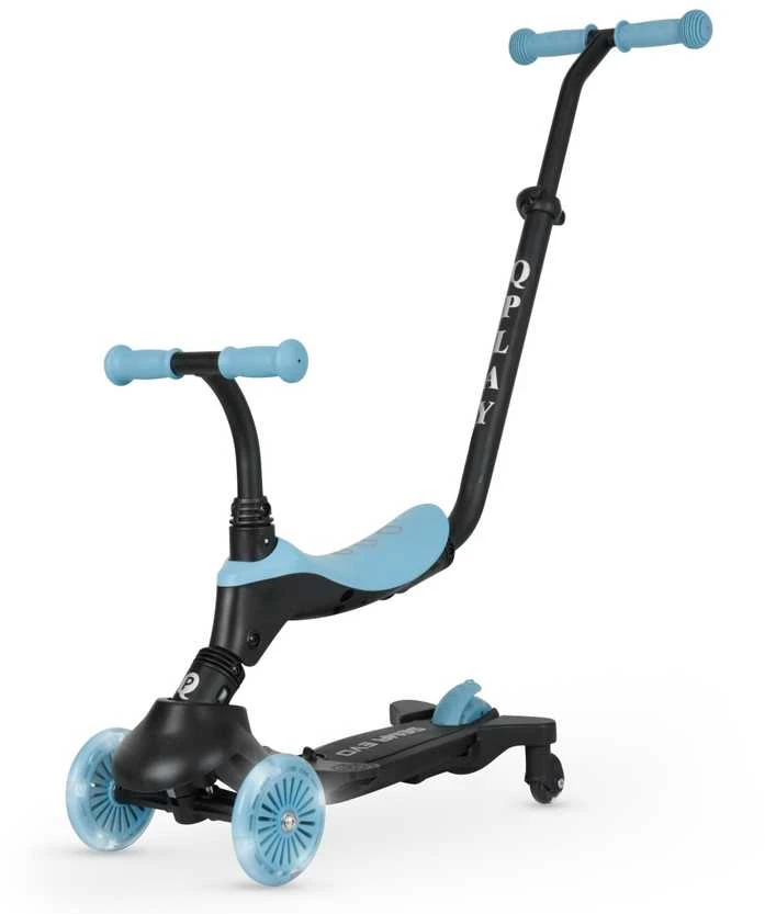 MILLY MALLY 6311 Qplay Sema Evo 3in1 dangaus mėlynas paspirtukas