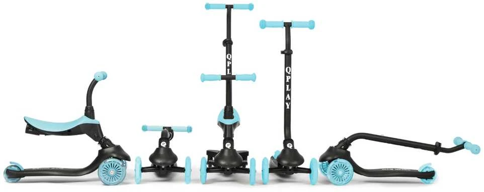 MILLY MALLY 6311 Qplay Sema Evo 3in1 dangaus mėlynas paspirtukas