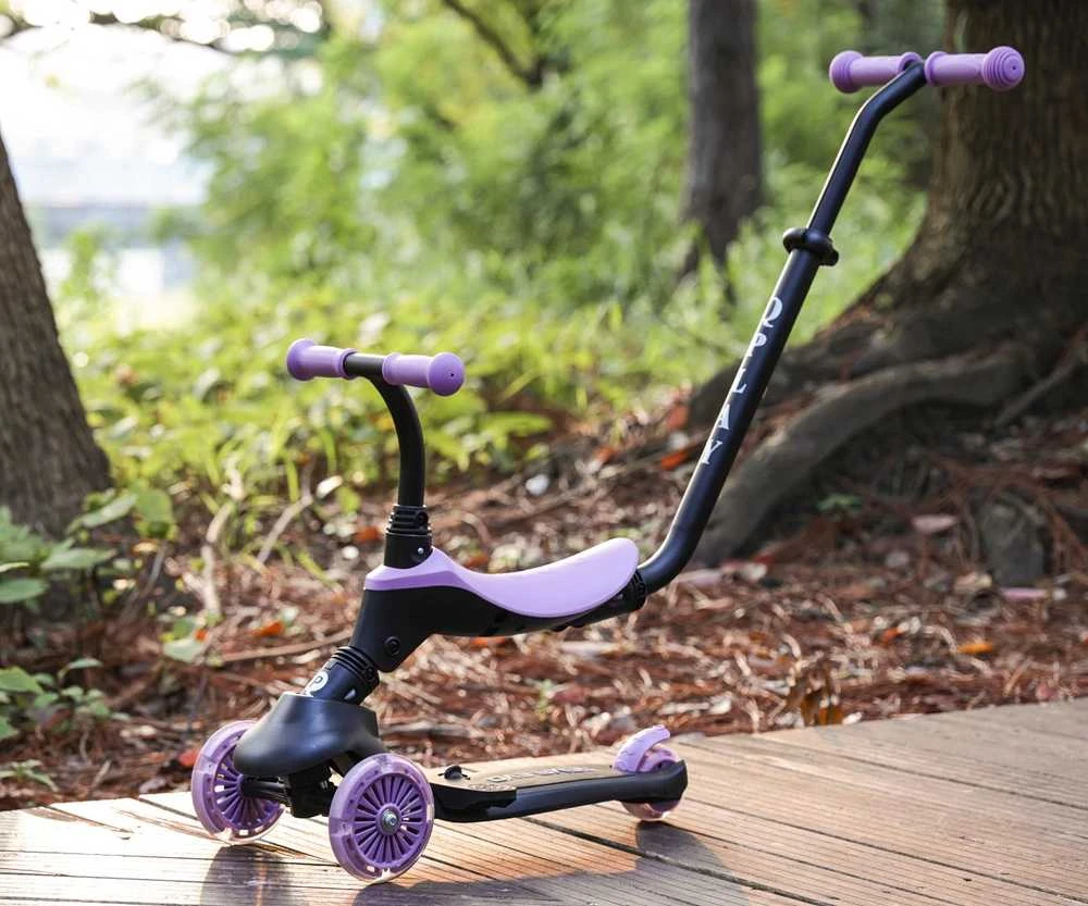MILLY MALLY 6313 Qplay Sema Evo 3in1 violetinis paspirtukas