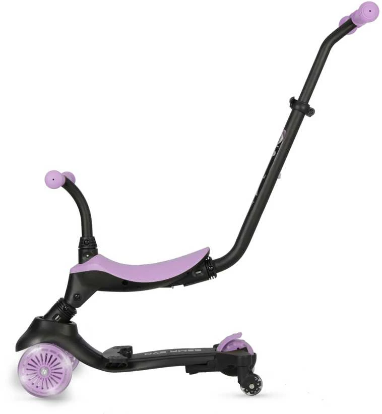 MILLY MALLY 6313 Qplay Sema Evo 3in1 violetinis paspirtukas