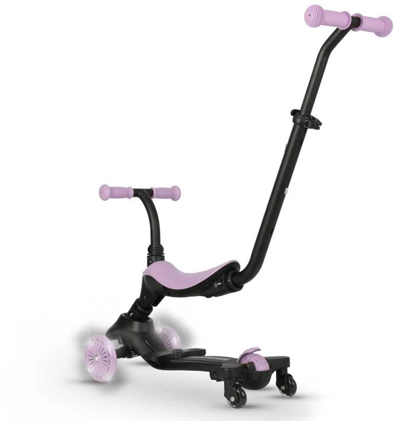MILLY MALLY 6313 Qplay Sema Evo 3in1 violetinis paspirtukas