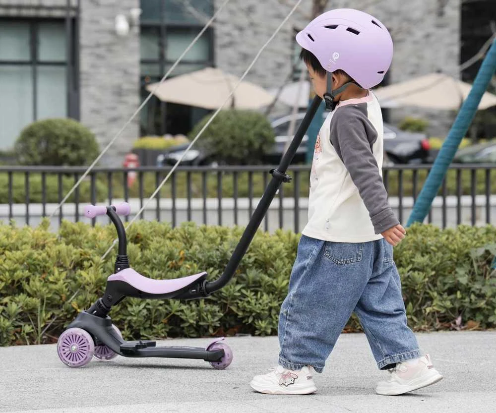 MILLY MALLY 6313 Qplay Sema Evo 3in1 violetinis paspirtukas