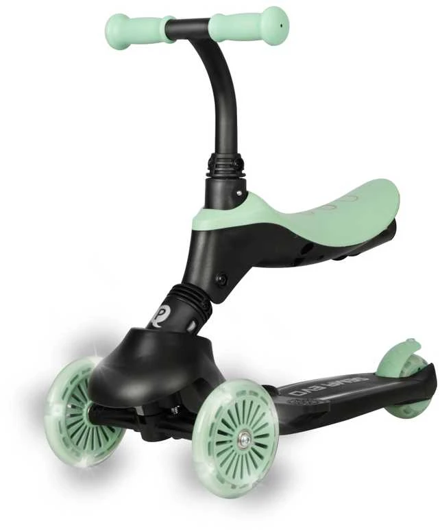 MILLY MALLY 6309 Qplay Sema Evo 3in1 žalias paspirtukas