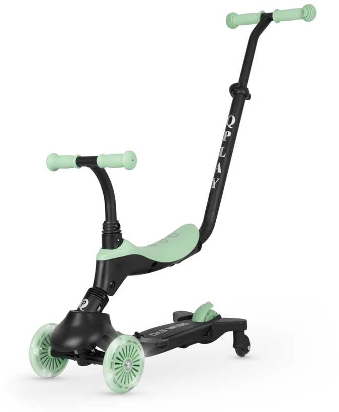 MILLY MALLY 6309 Qplay Sema Evo 3in1 žalias paspirtukas