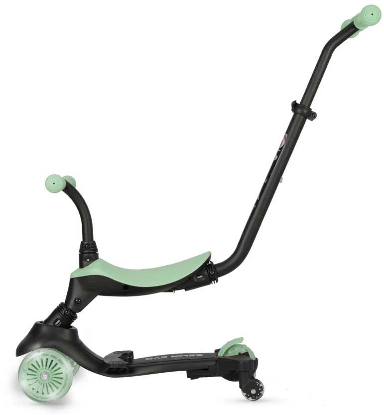 MILLY MALLY 6309 Qplay Sema Evo 3in1 žalias paspirtukas