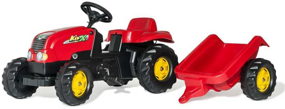 Rolly Toys 012121 Rolly Kid Tractor su priekaba Raudona Rolly Toys