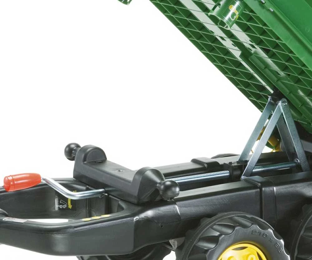 Rolly Toys Priekaba Mega Tipper Traktoriui, Žalia, Dvigubas Ašies