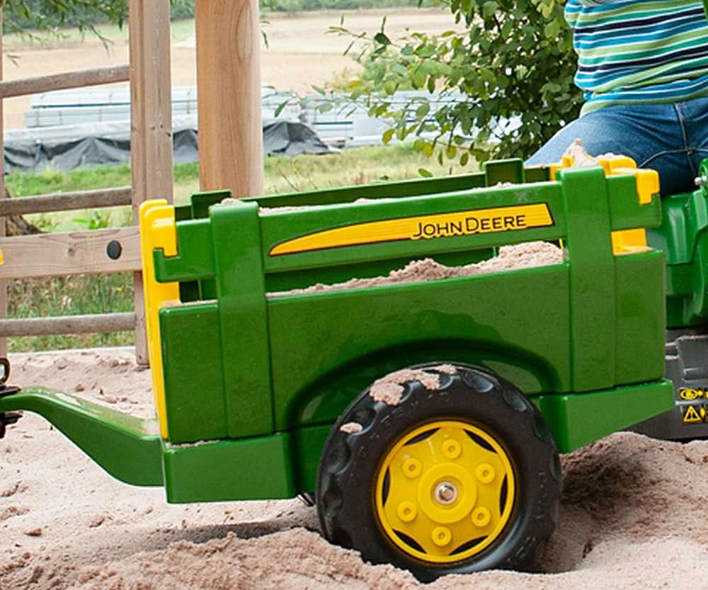 Rolly Toys Prikabinamas Priekabas JOHN DEERE su Atidarančiomis Durimis
