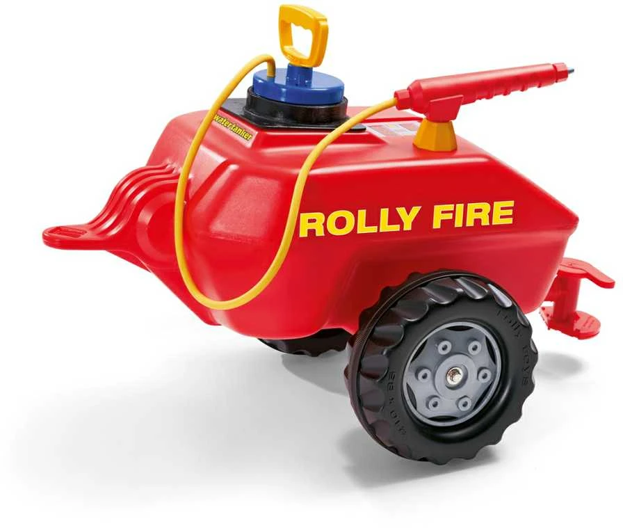 Rolly Toys „Roll Toys RollTrailer“ tanklaivio priekaba prie traktoriaus ugniagesių brigados 5L