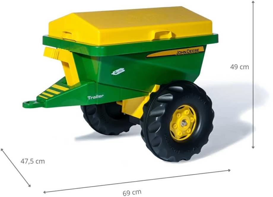 Rolly Toys Priekaba / Sėjiklis Smėlio Barstytuvas 2 in 1 John Deere