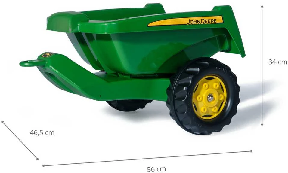 Rolly Toys Priekaba Rolly Kipper John Deere Žalia