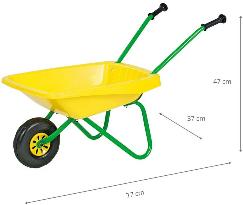 Vaikiškas sodo karutis Rolly Toys geltonas
