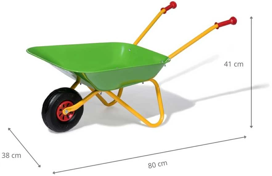 Rolly Toys Metalinė Sodo Vežimėlis Žalias 25kg