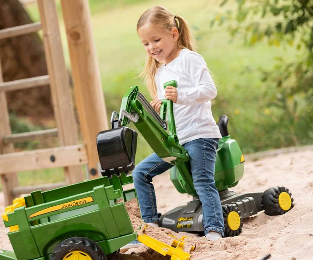 John Deere Rolly Toys traktorius su kaušu