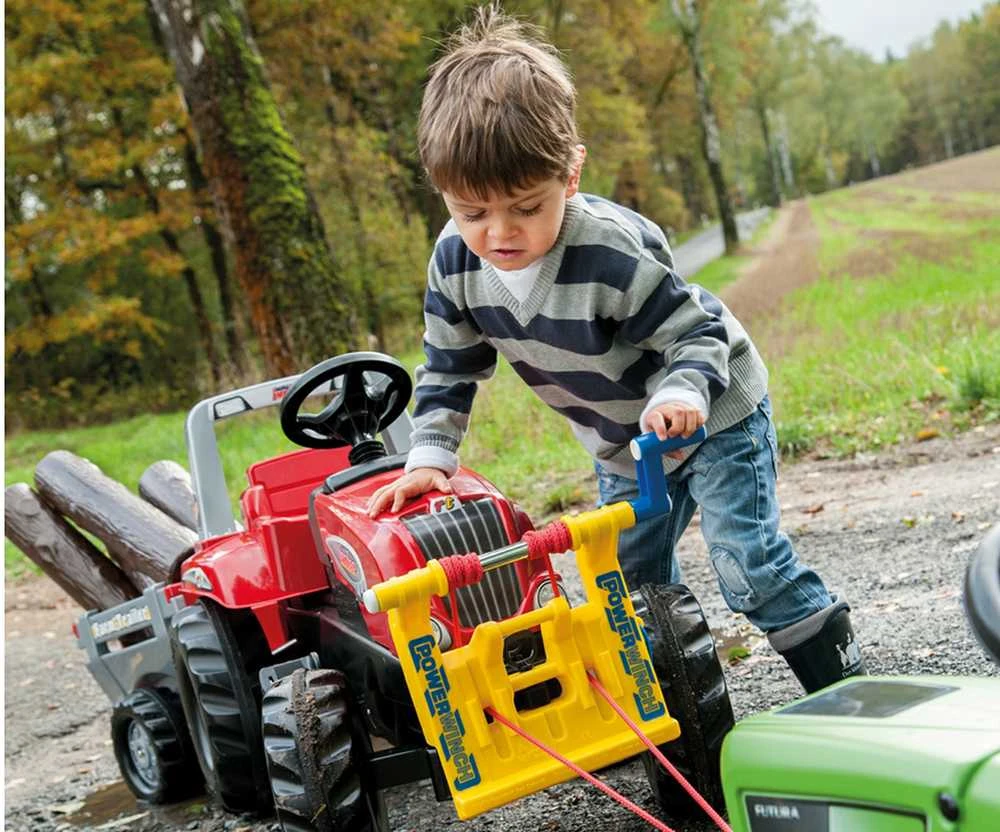 Rolly Toys RollyJunior RT pedalinis traktoriukas su priekaba