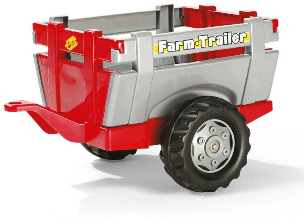 Rolly Toys 811397 Rolly Junior RT traktorius su priekaba ir kaušu Raudona Rolly žaislai