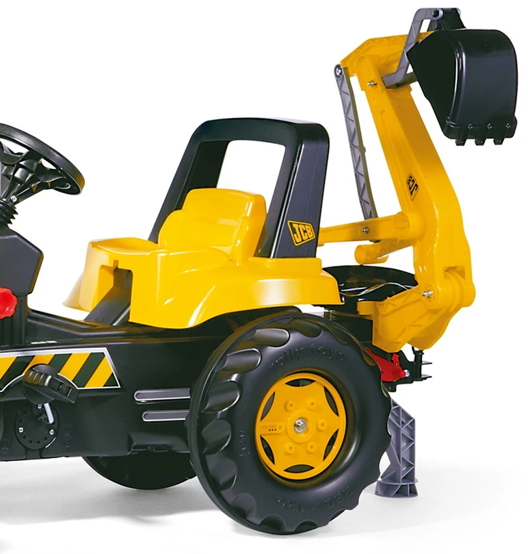 Rolly Toys 812004 Rolly Junior JCB traktorius su kaušu ir priekaba