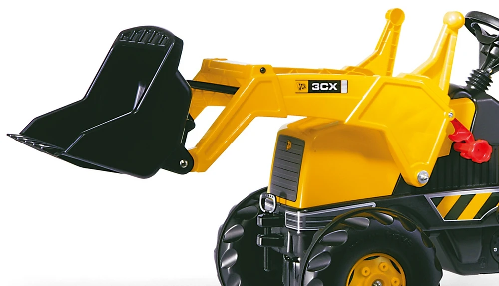 Rolly Toys 812004 Rolly Junior JCB traktorius su kaušu ir priekaba