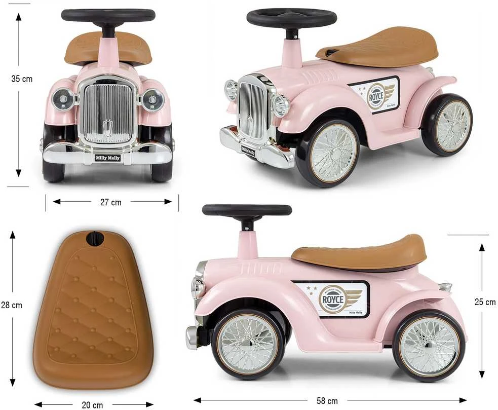 MILLY MALLY Transporto priemonė Royce rožinė