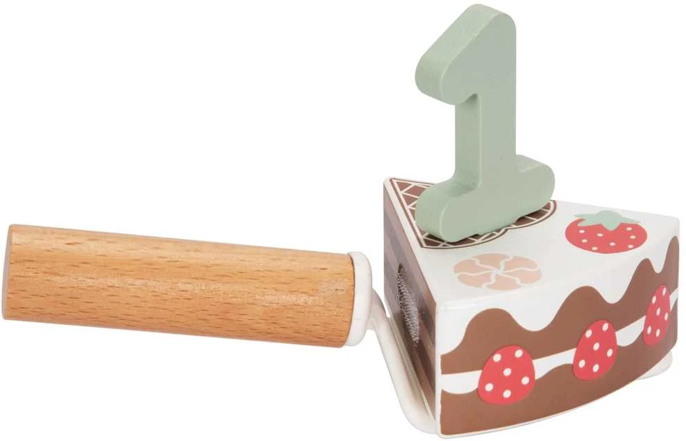 Tooky Toys Medinis gimtadienio tortas su žvakutėmis TOOKY TOY