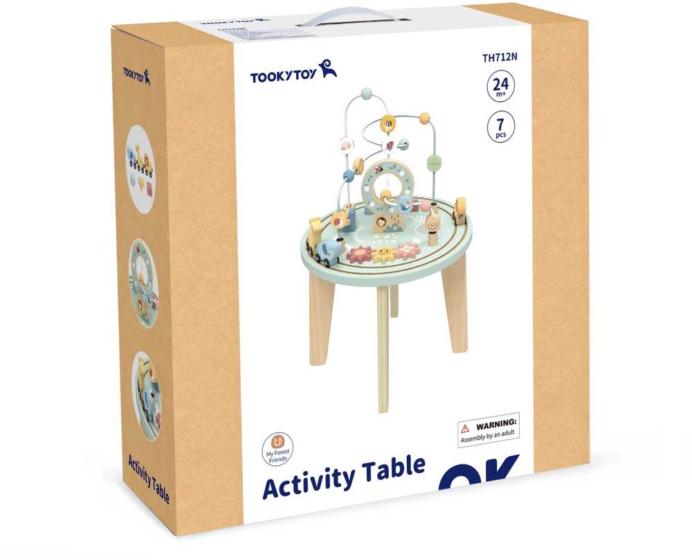 Tooky Toys Medinis Montessori veiklos stalas TOOKY TOY