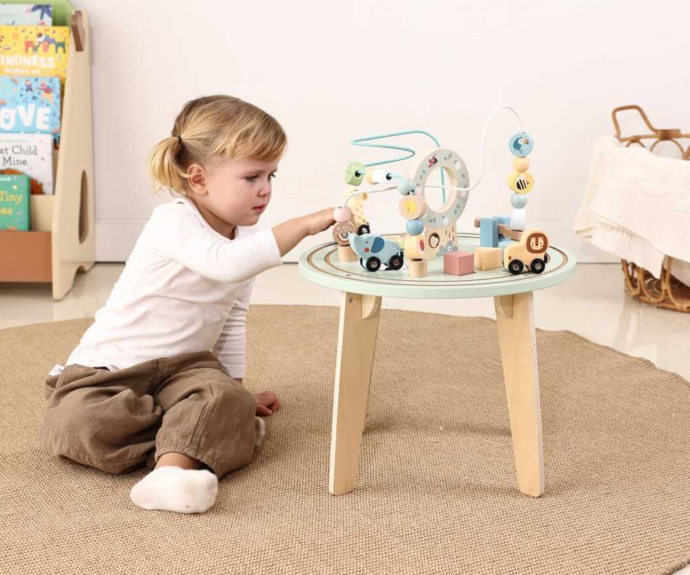 Tooky Toys Medinis Montessori veiklos stalas TOOKY TOY