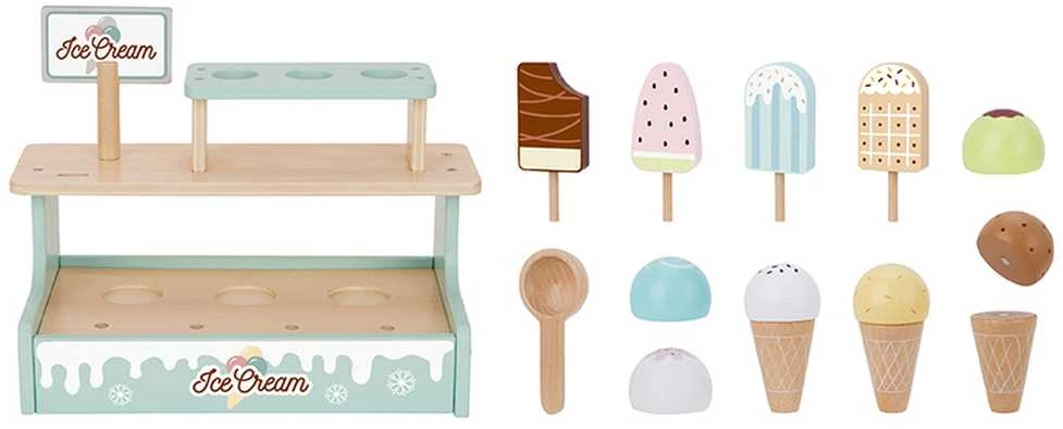 Tooky Toys TOOKY TOY Ledų kioskas Medinė ledainė
