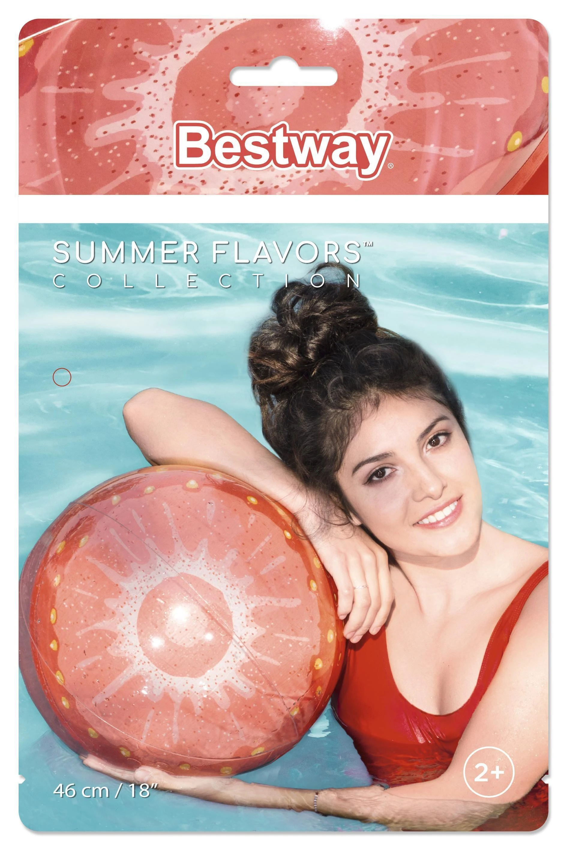 BESTWAY paplūdimio kamuolys Fruit 46cm, assort., 31042
