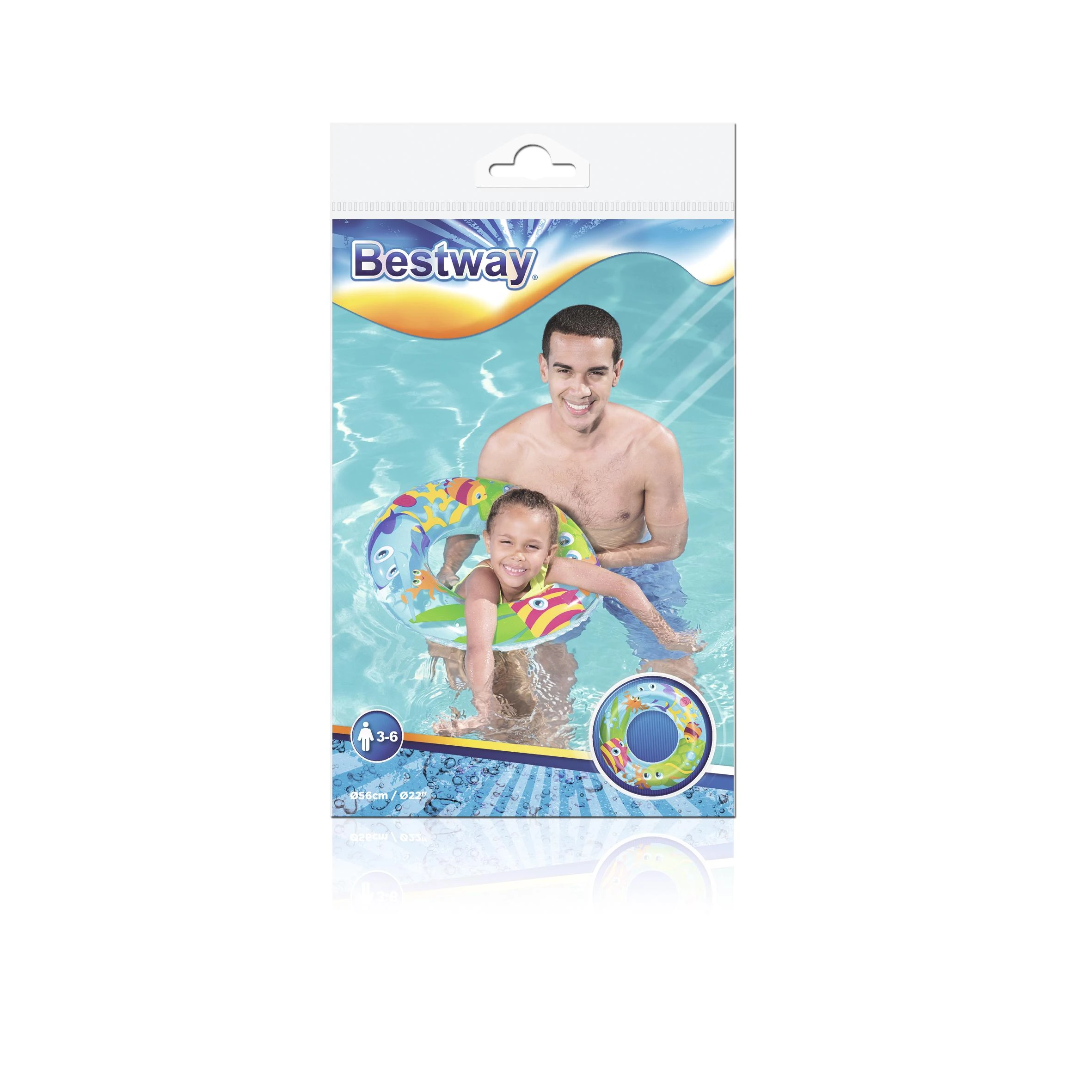 BESTWAY plaukimo ratas Designer, diametras 56cm, asort., 36013