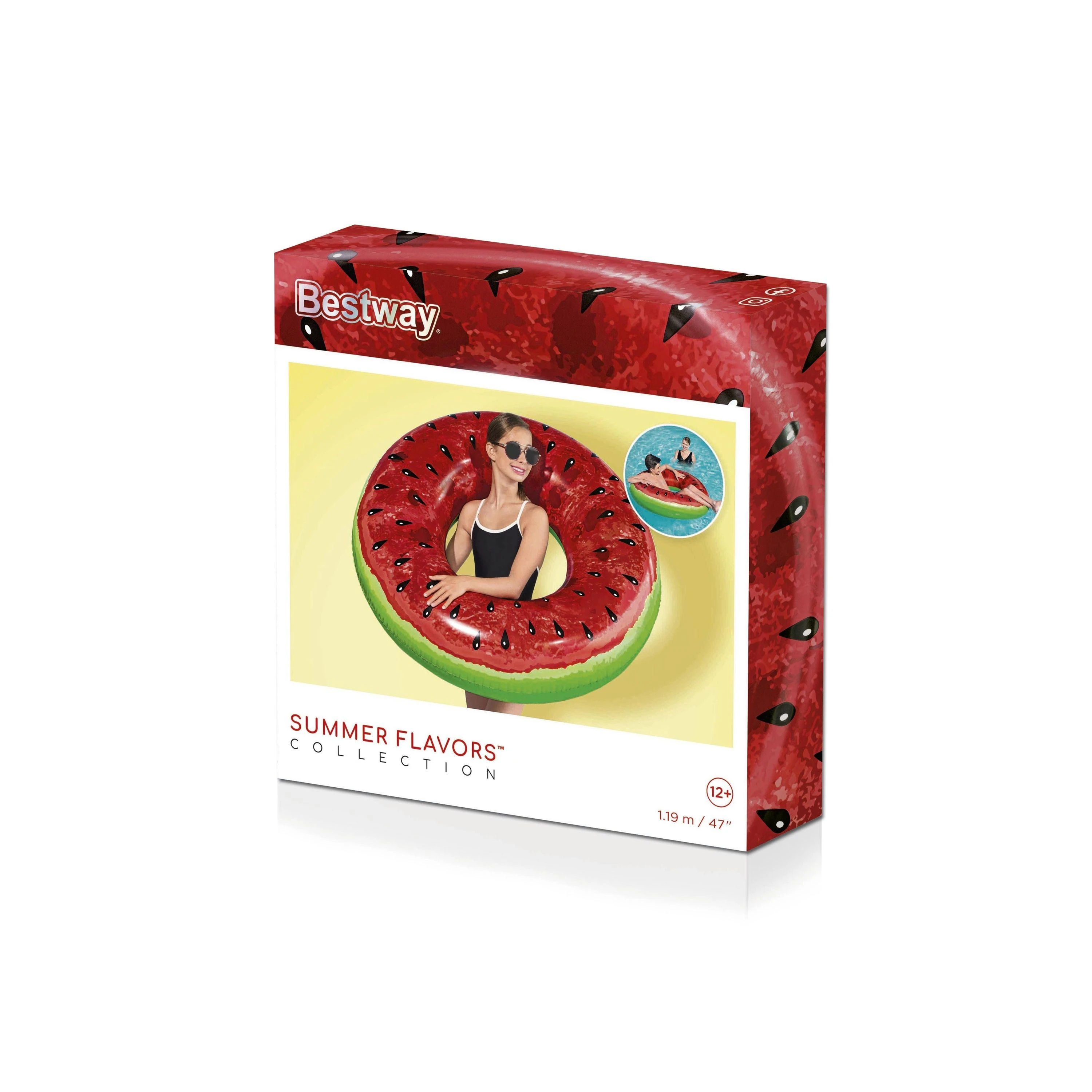 BESTWAY plaukimo ratas Vasaros vaisiai, skersmuo 1,16-1,19m., assort., 36121
