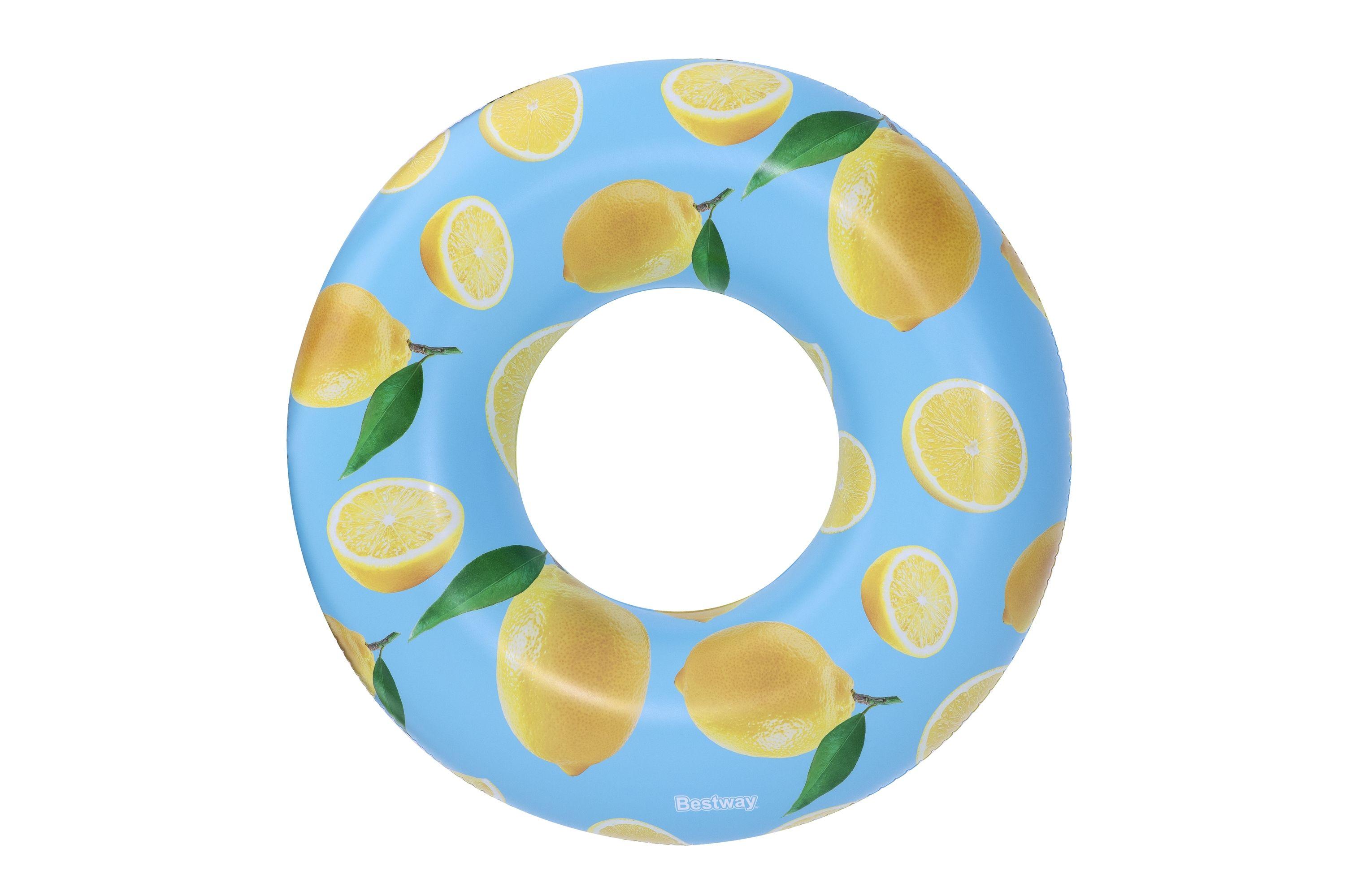 BESTWAY plaukimo ratas Scentsational Lemon, diametras 1.19m, 36229