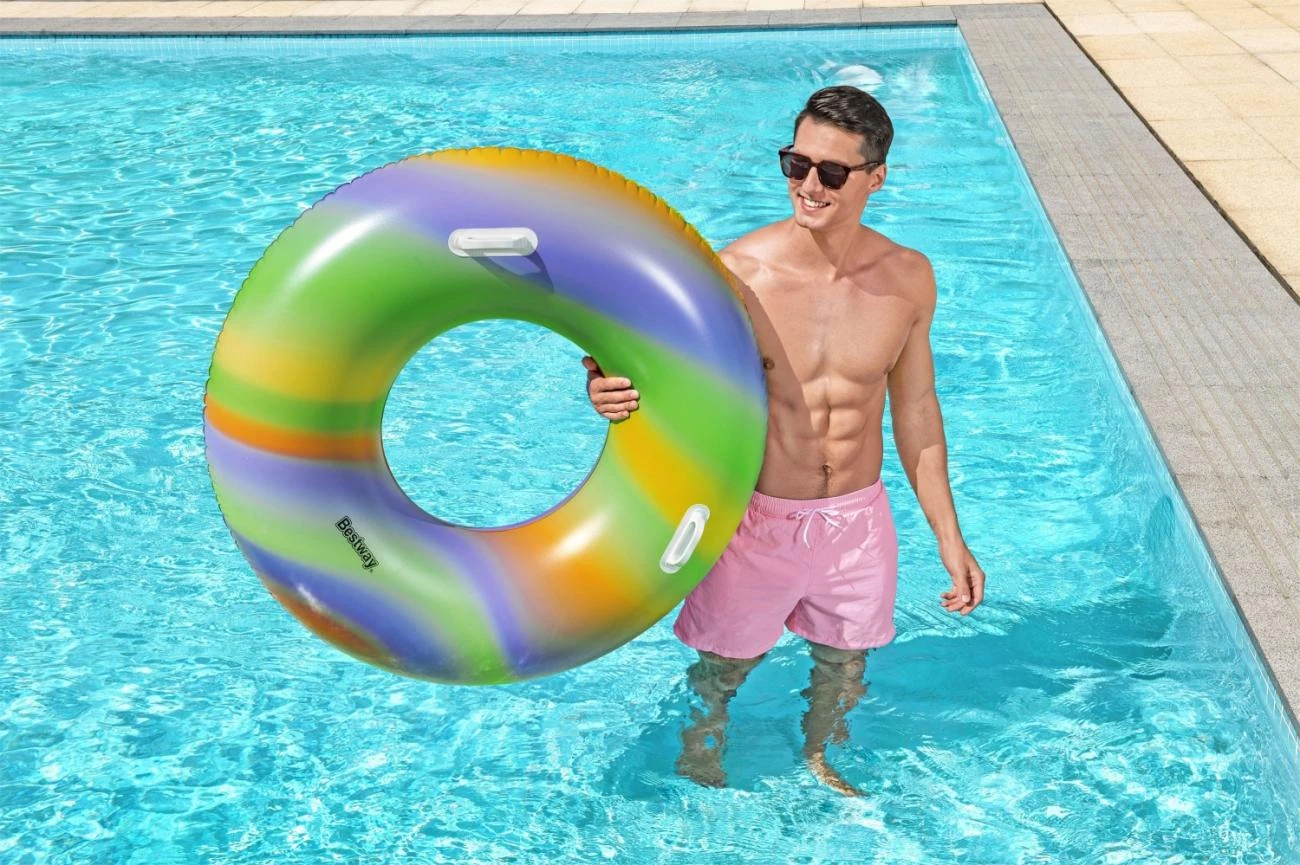 Plaukimo ratas Bestway Rainbow, Ø 119 cm