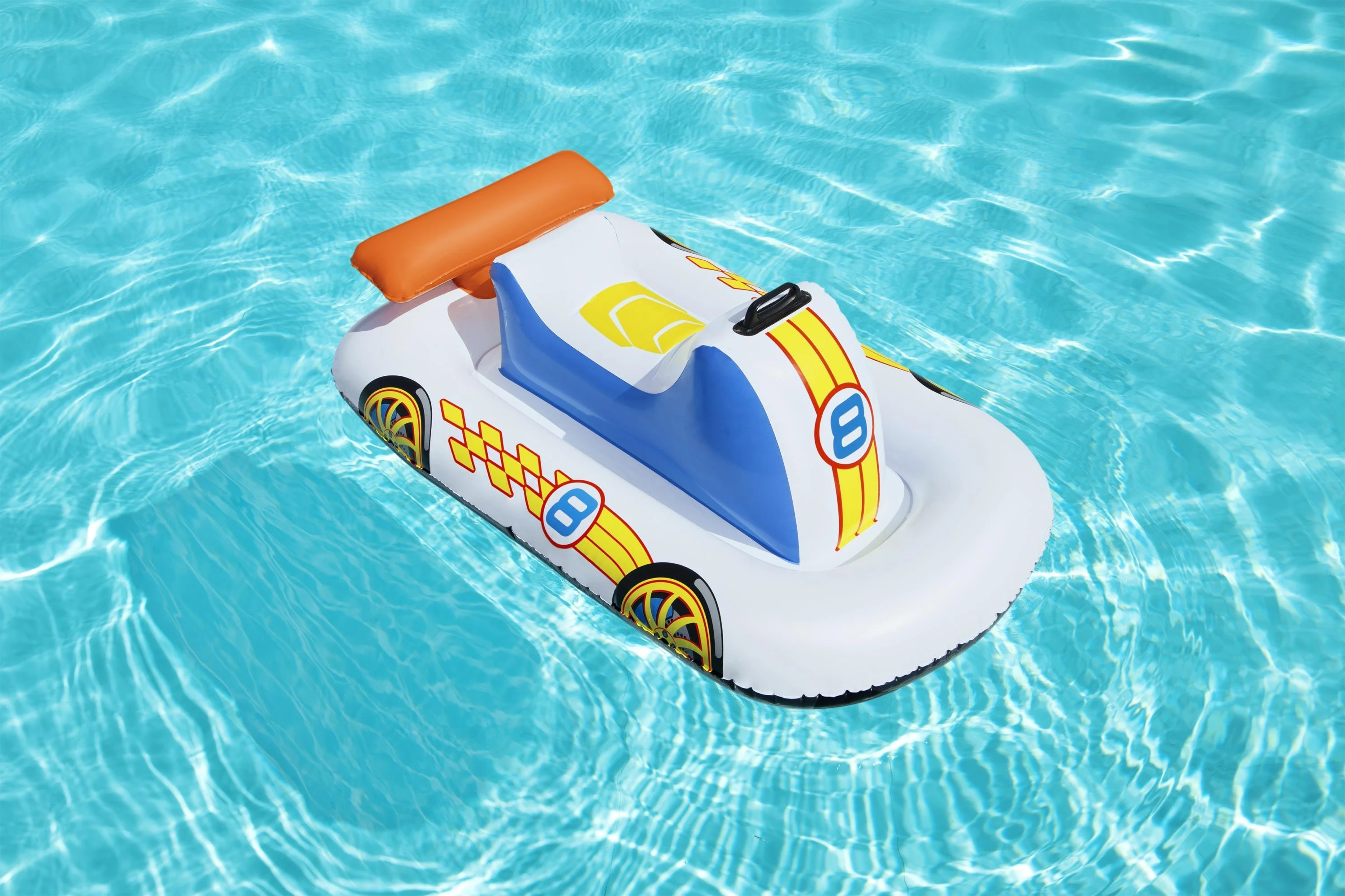 BESTWAY Pripučiamas sportinis automobilis 110x75cm.