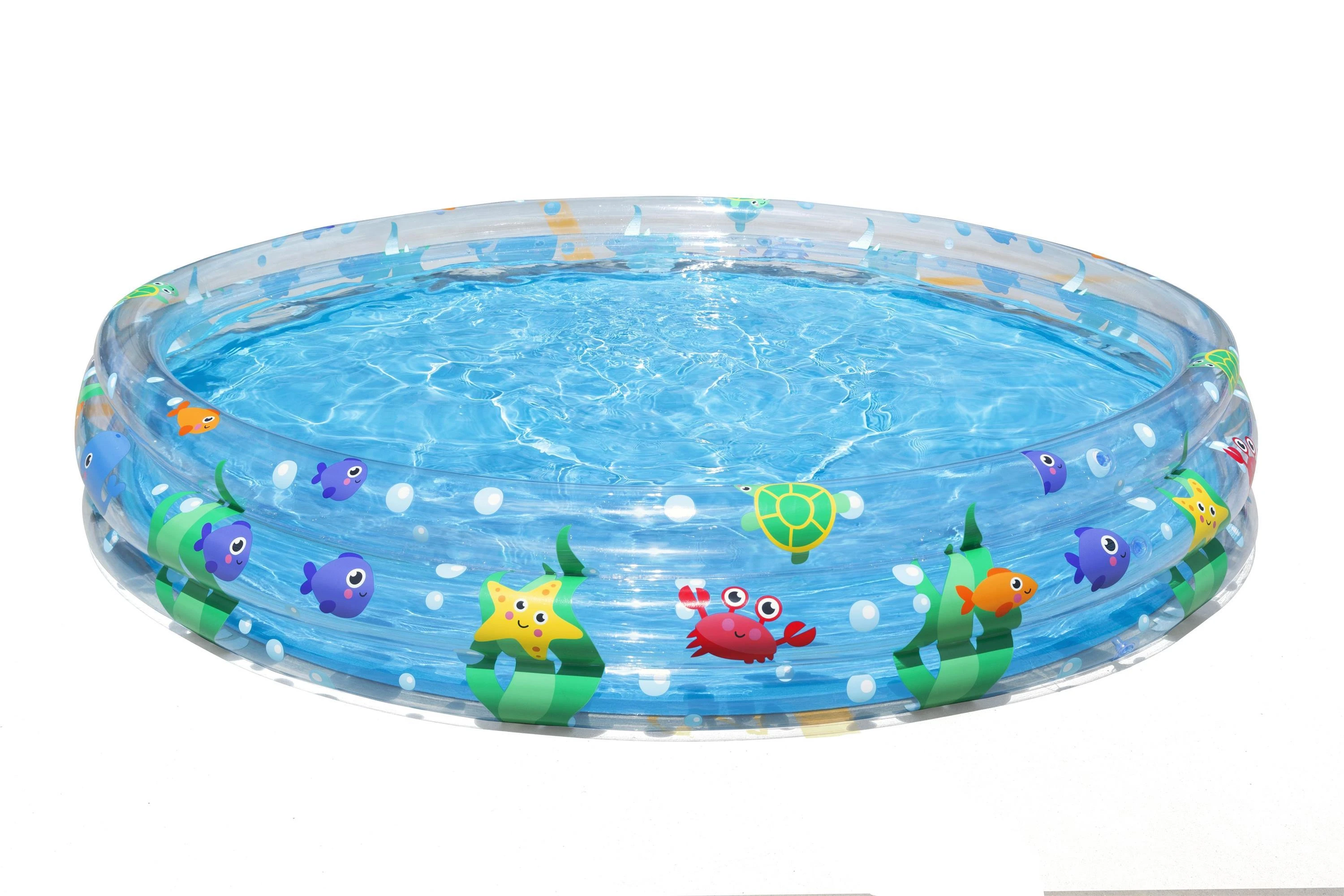 Bestway® vaikiškas pripučiamas baseinas Deep Dive Ø 183 x 33 cm, apvalus