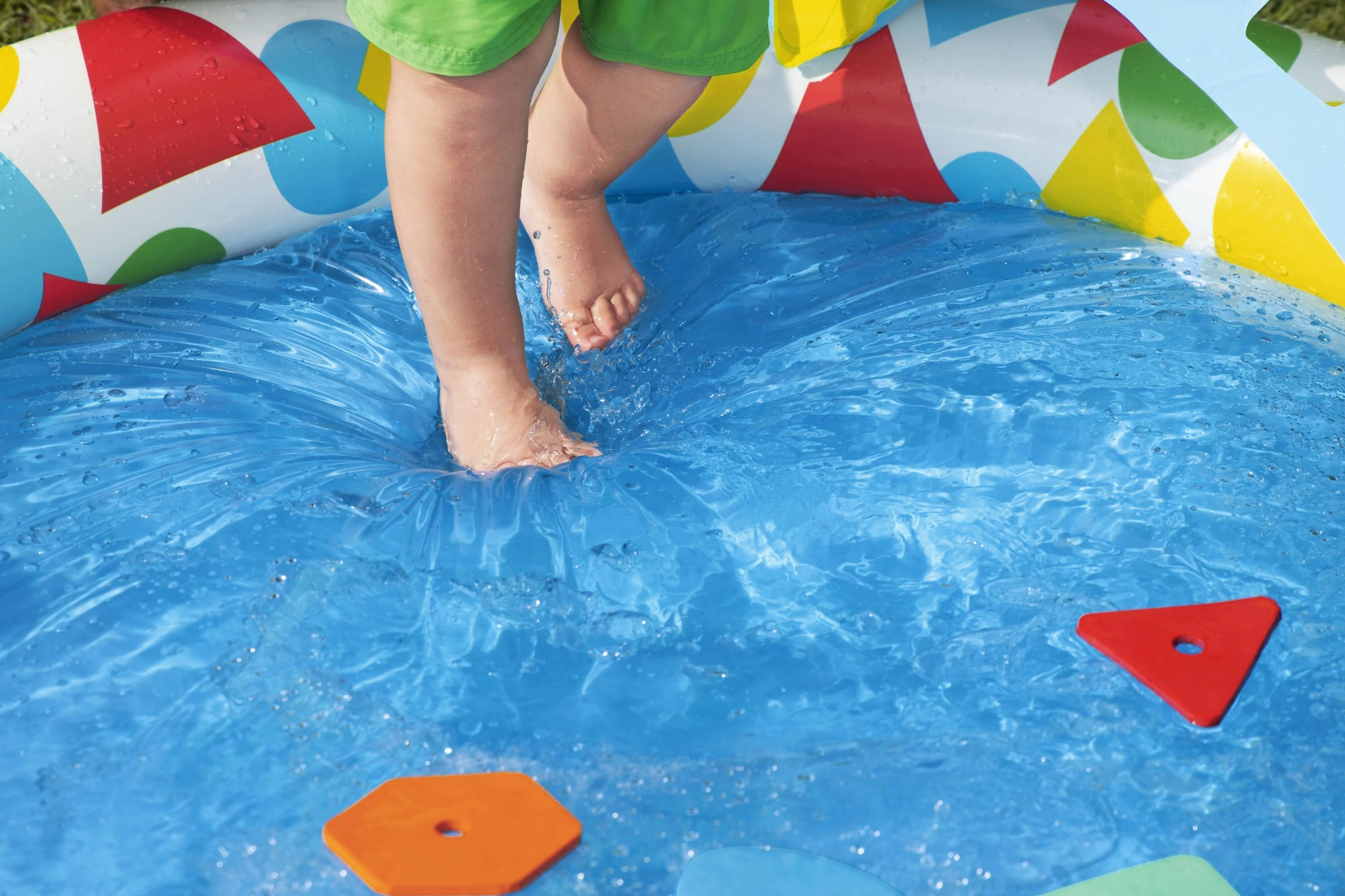 BESTWAY pripučiamas baseinas Splash & Learn, 1.20m x 1.17m x 46cm, 52378