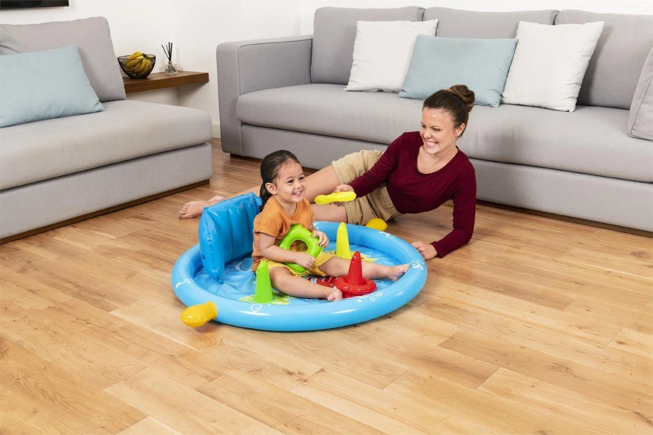 Baseinas su stogeliu 115x89x76cm su BESTWAY Dėlionės žaidimas