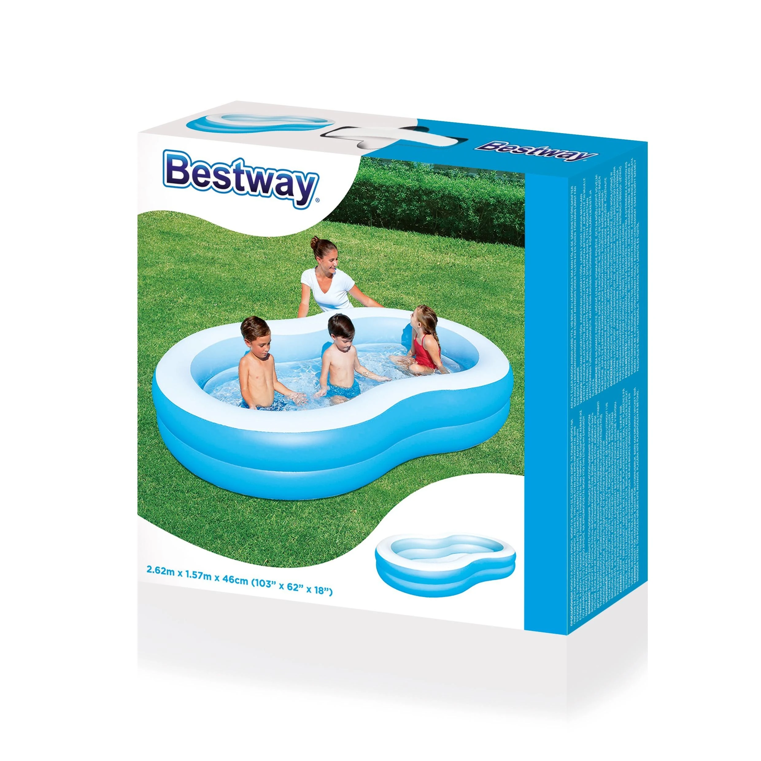 BESTWAY baseinas šeimai Lagūna 262cm x 157cm x 46cm,54117B