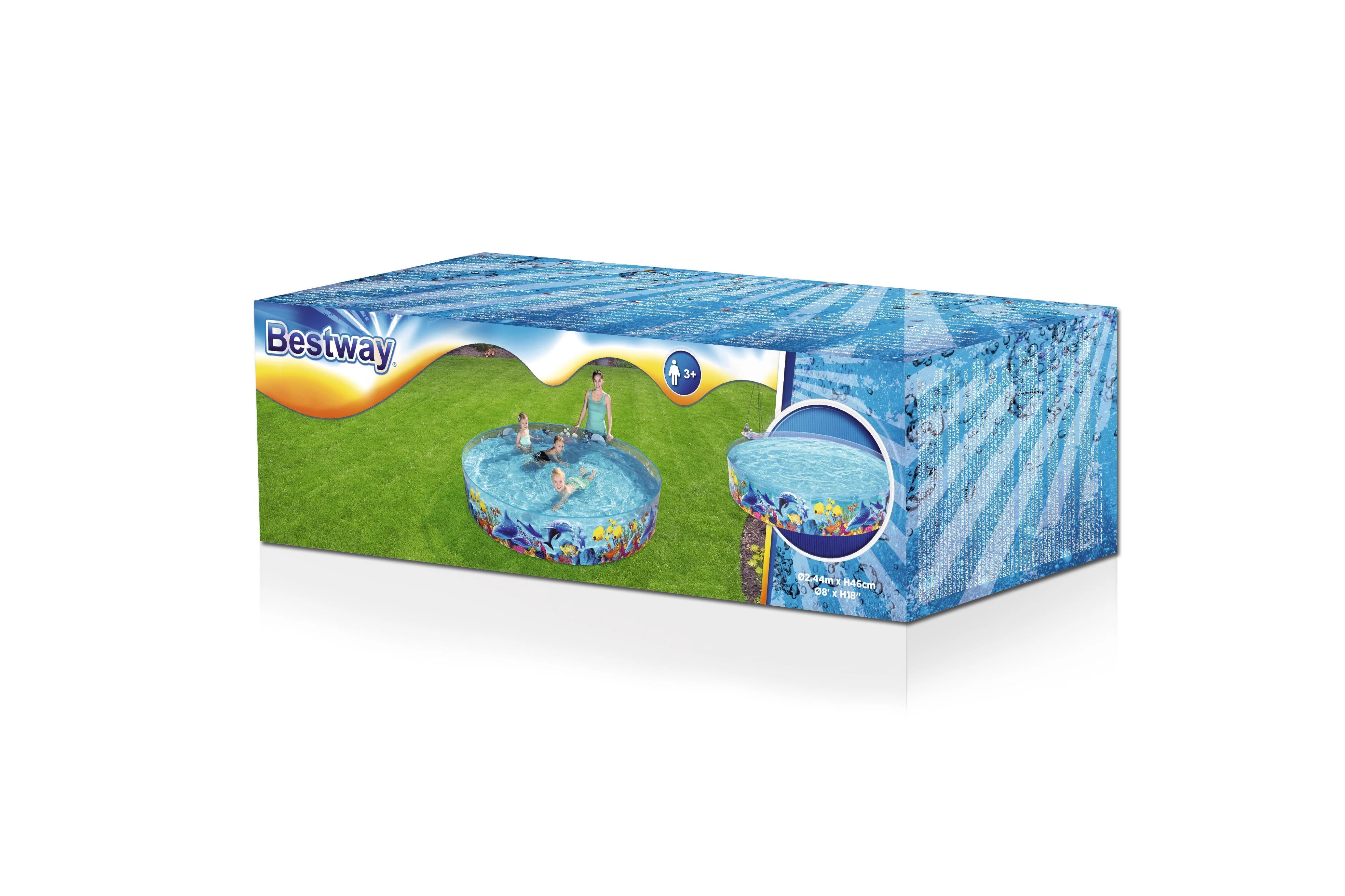 BESTWAY baseinas Odisėja, skersmuo 2.44m x H46cm, 55031