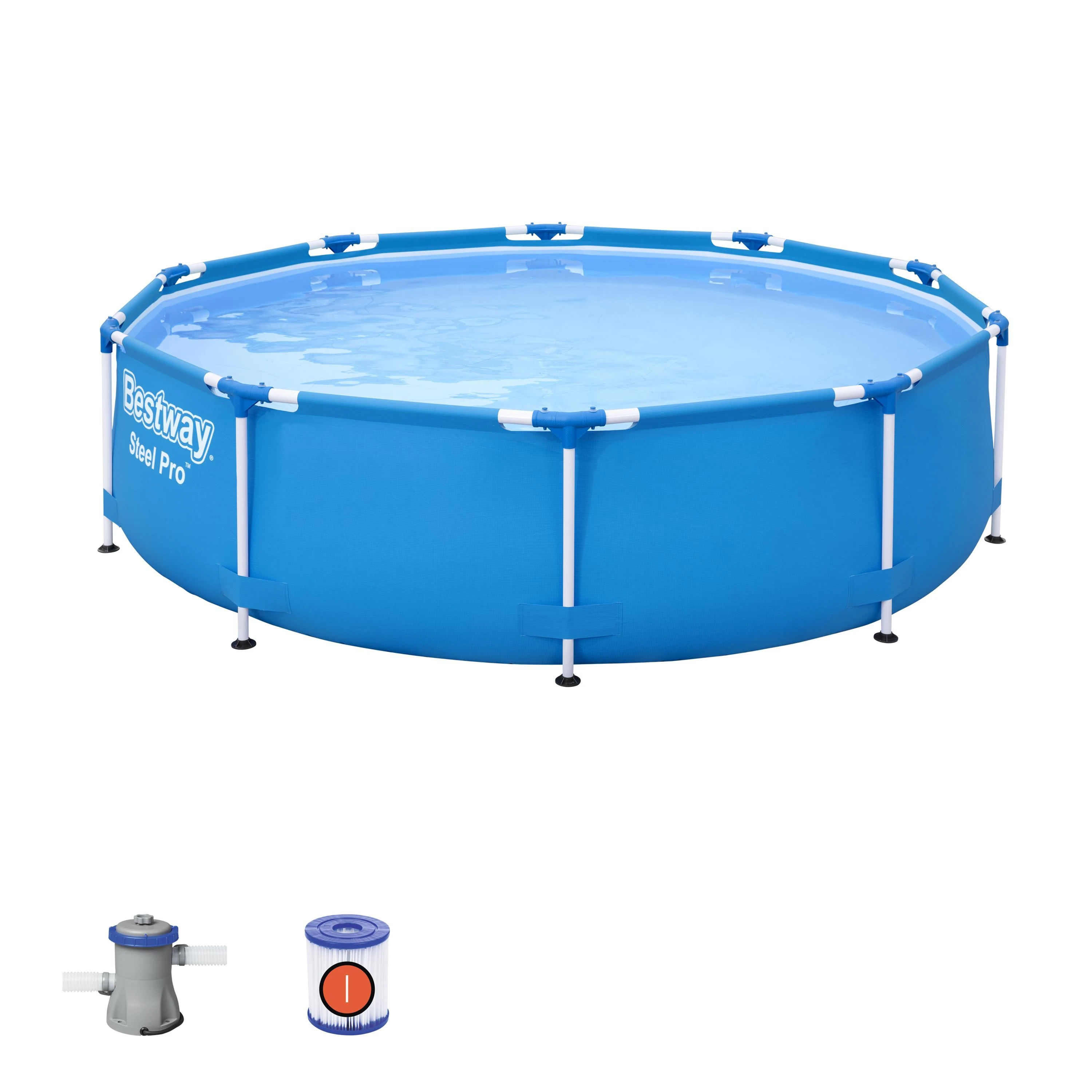 Karkasinis baseinas su siurbliu Bestway Steel Pro  56679 305x76cm