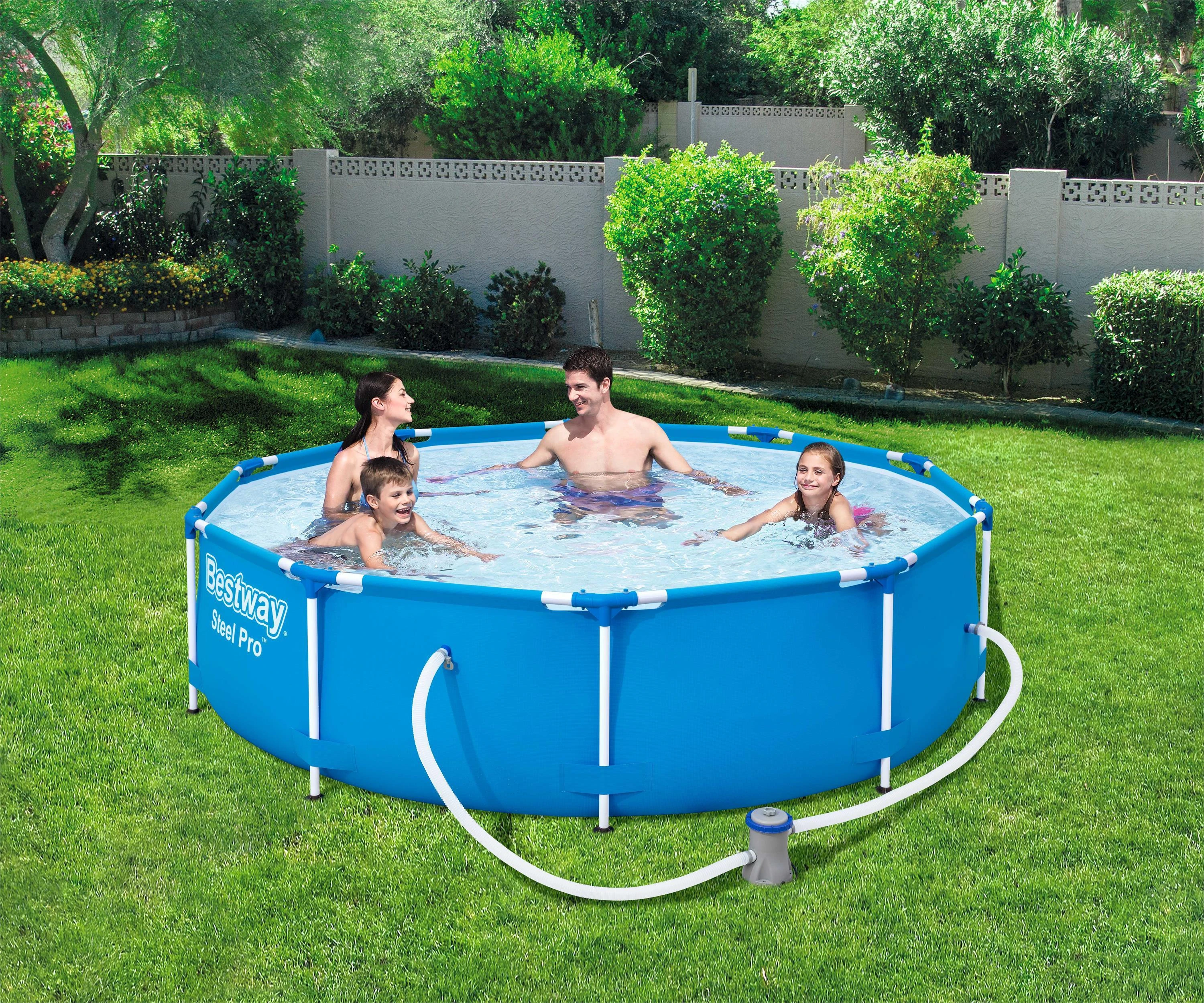 Karkasinis baseinas su siurbliu Bestway Steel Pro  56679 305x76cm