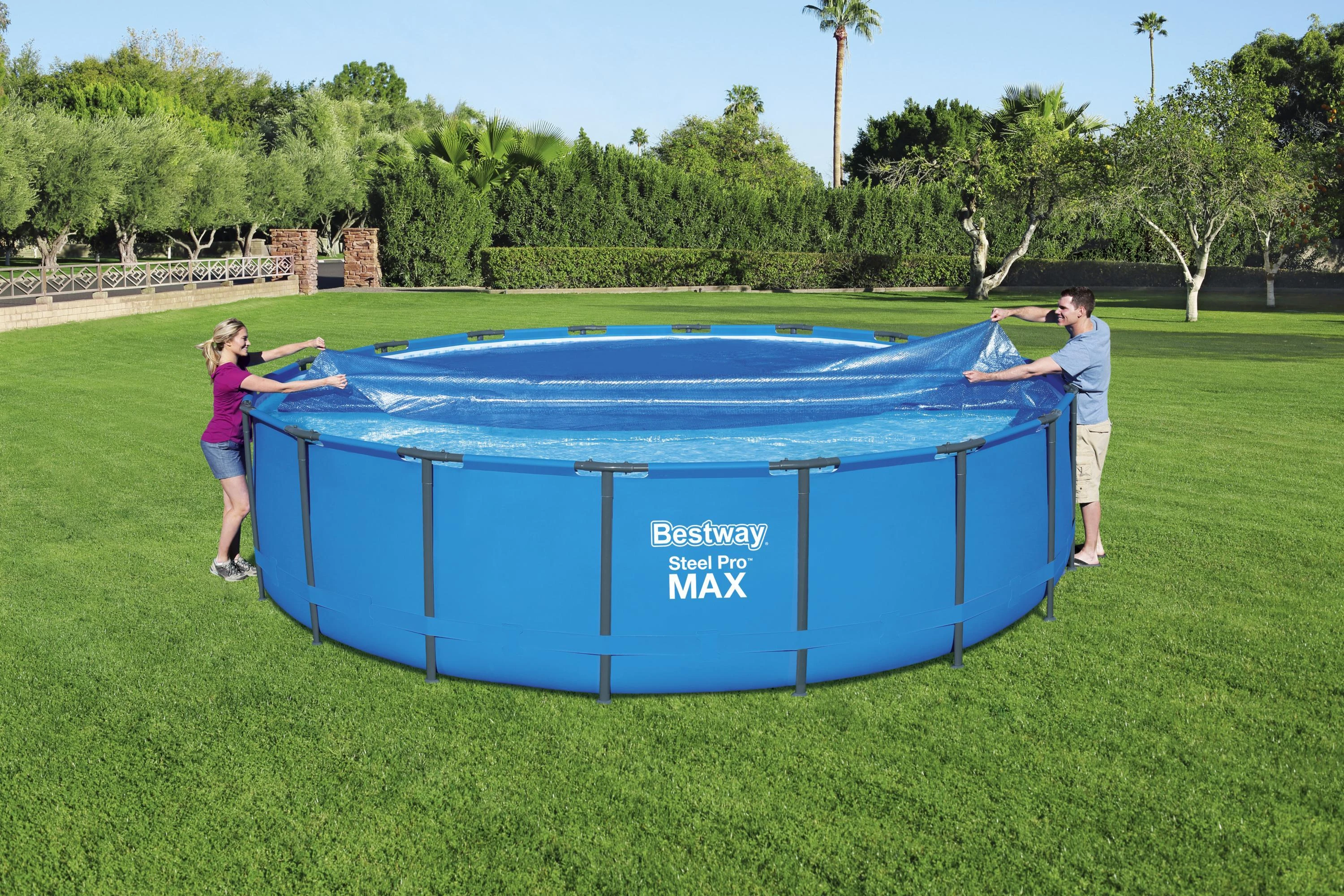 Bestway Šilumą sulaikantis baseino uždangalas Flowclear, 549cm
