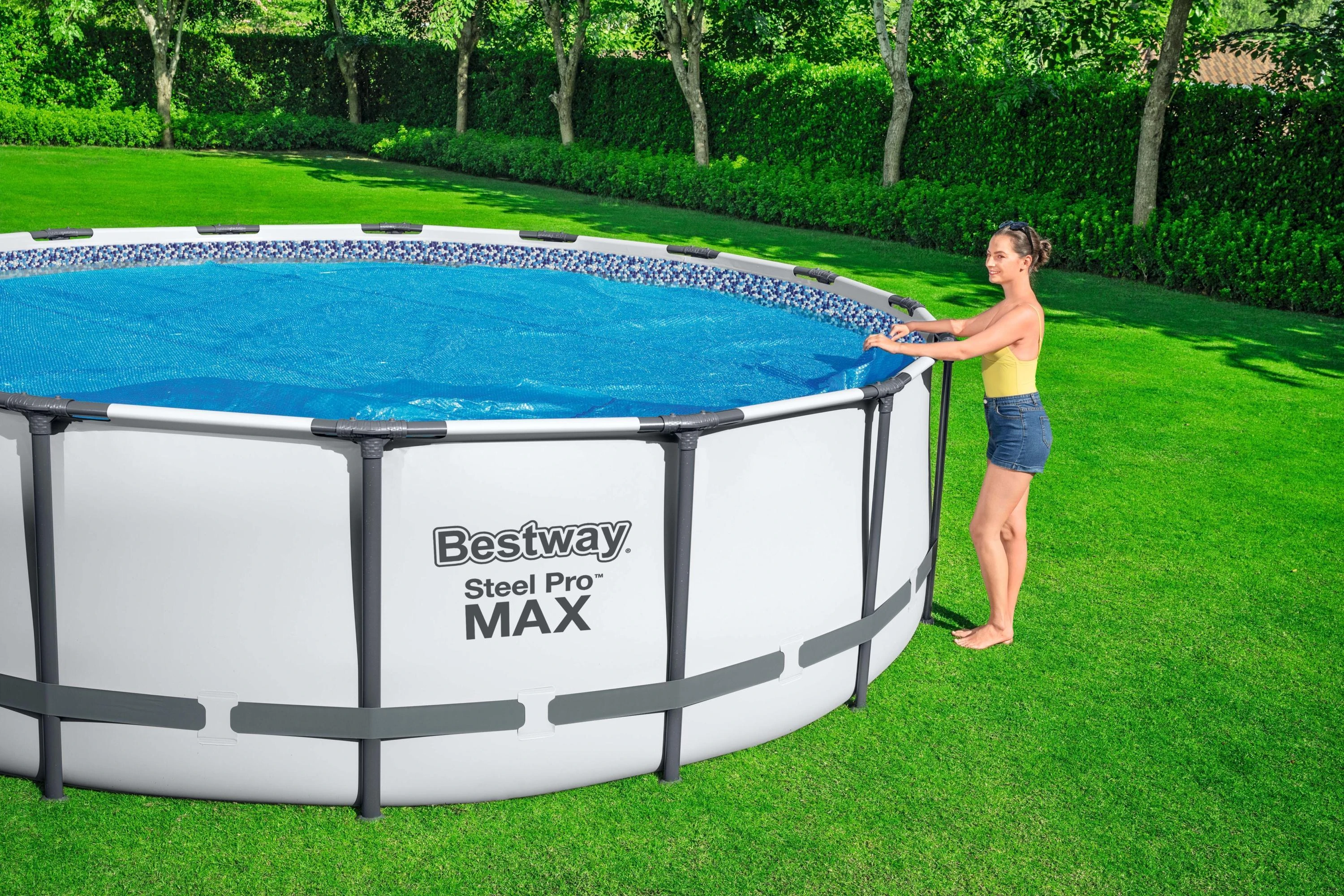 Bestway Šilumą sulaikantis baseino uždangalas Flowclear, 356cm