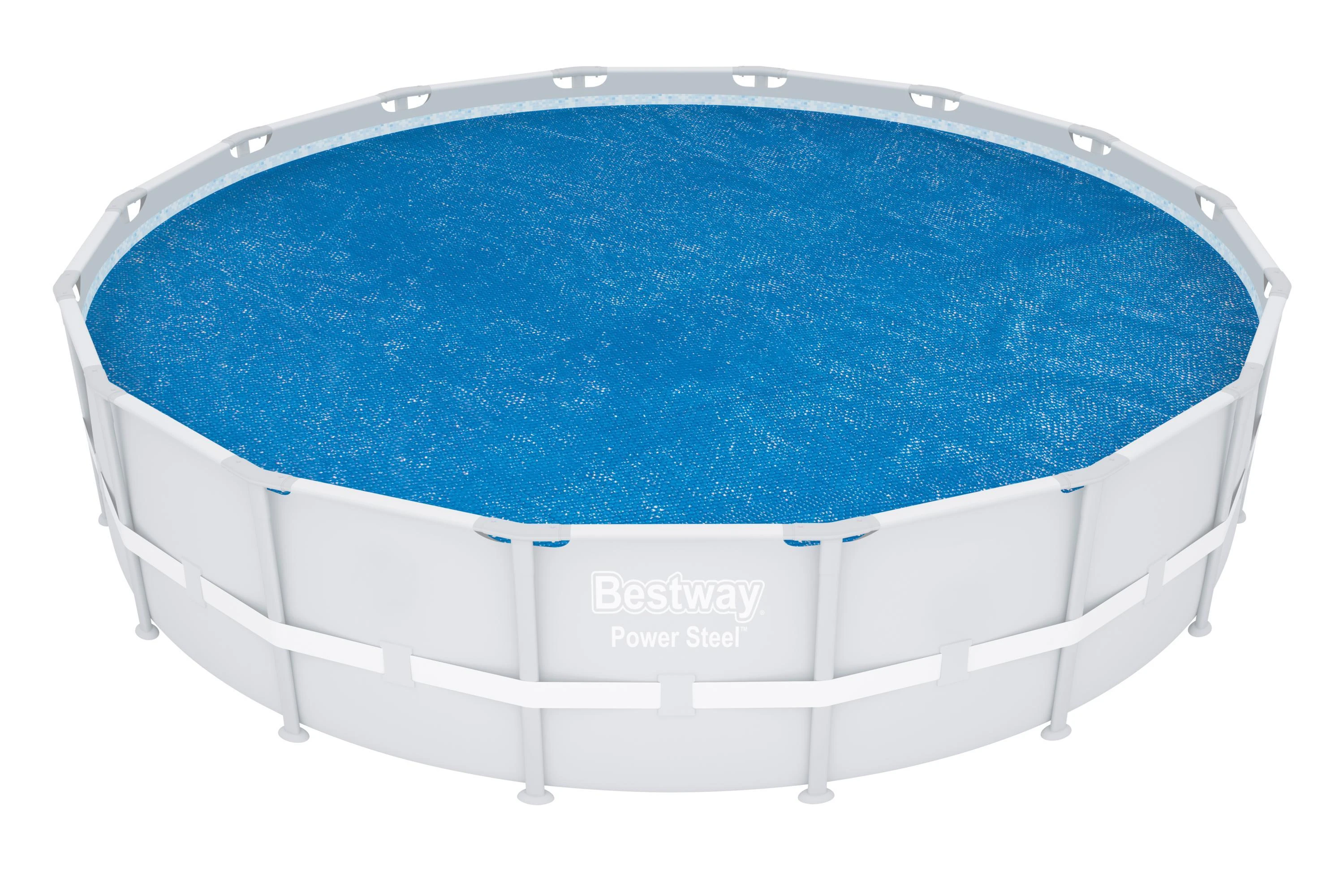 Bestway Baseino uždangalas Flowclear, mėlynas, 462cm, apskritas