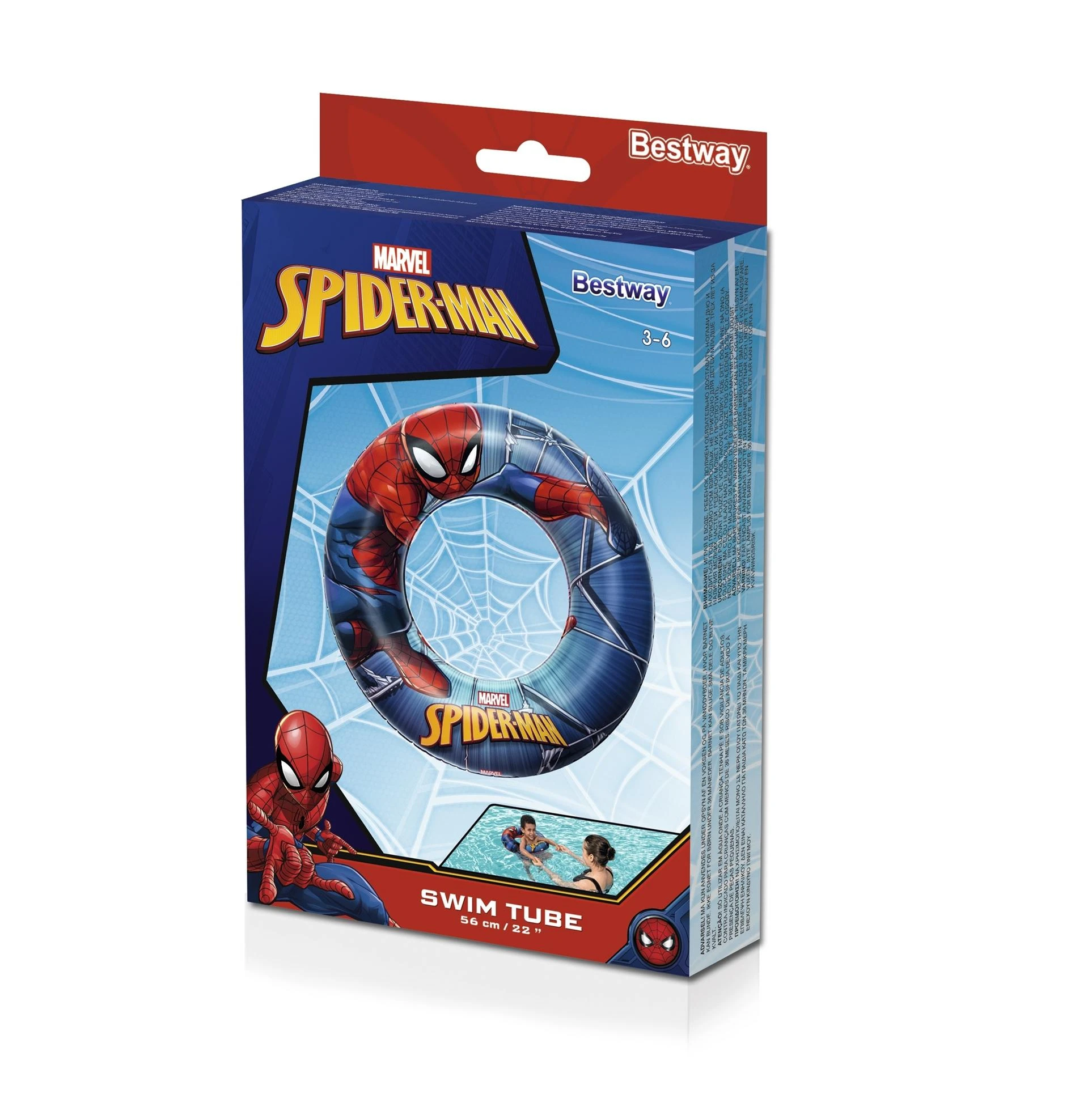 BESTWAY plaukimo ratas Spiderman 56cm, 98003