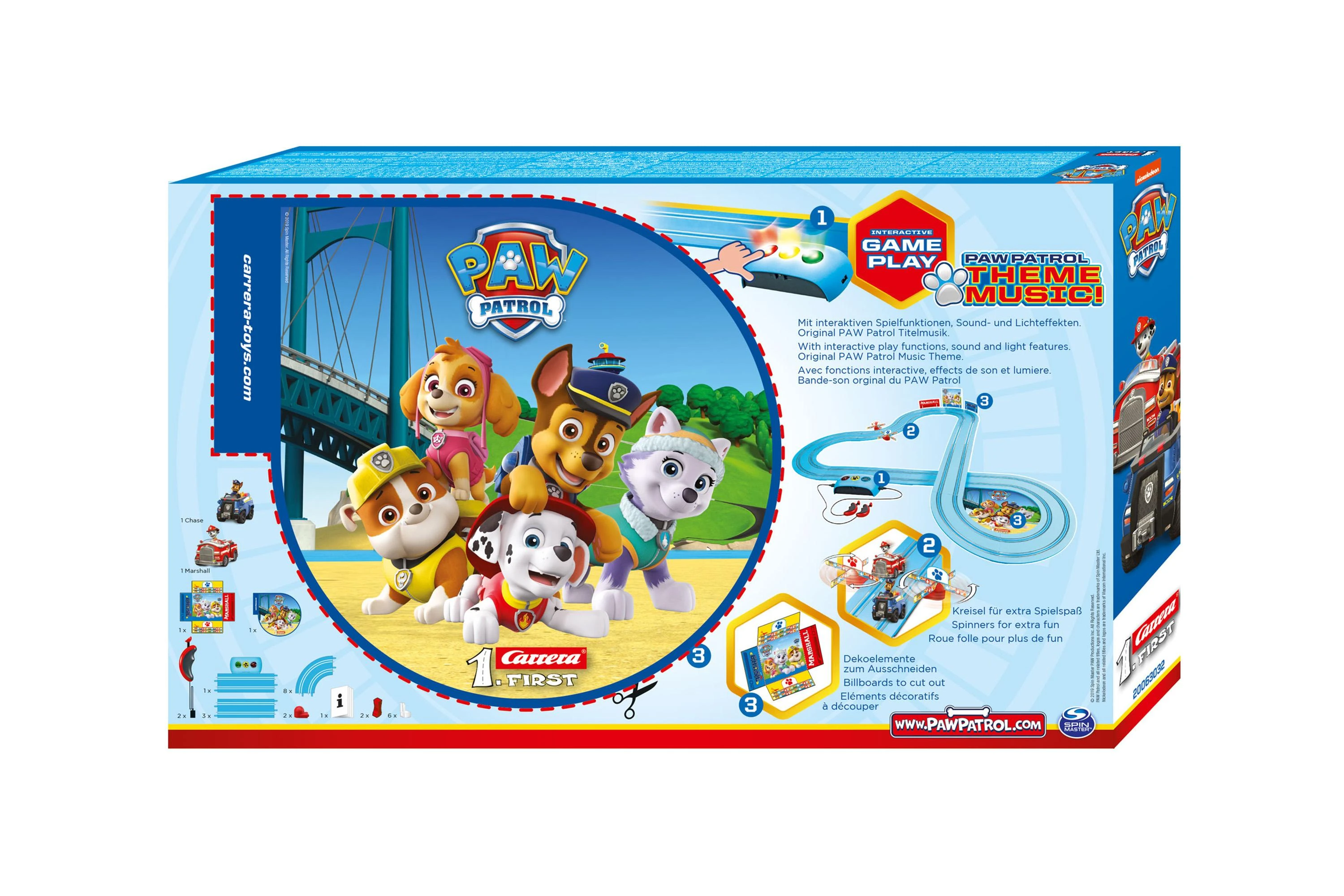 Milly Mally Carrera Pirmieji Paw Patrol lenktynės ir gelbėjimas 3,5 mėn.