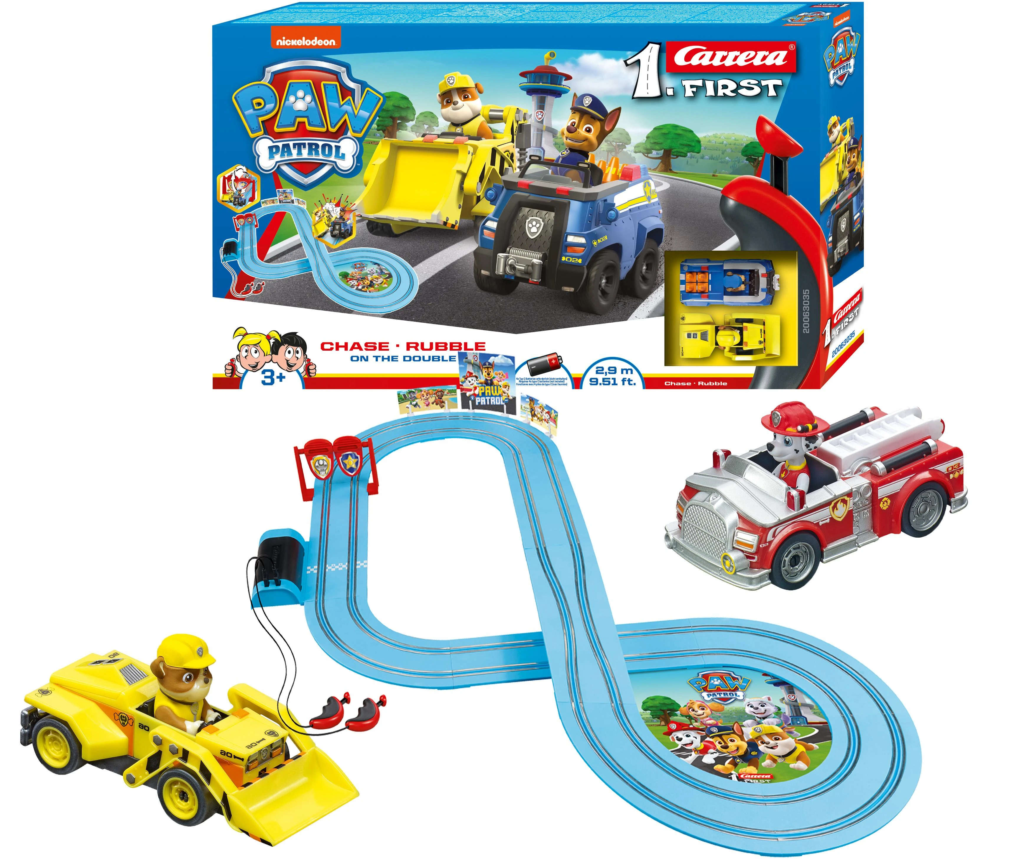 Milly Mally Carrera FIRST Paw Patrol žaislas ant dvigubo 2,9 m