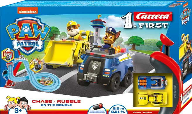 Milly Mally Carrera FIRST Paw Patrol žaislas ant dvigubo 2,9 m