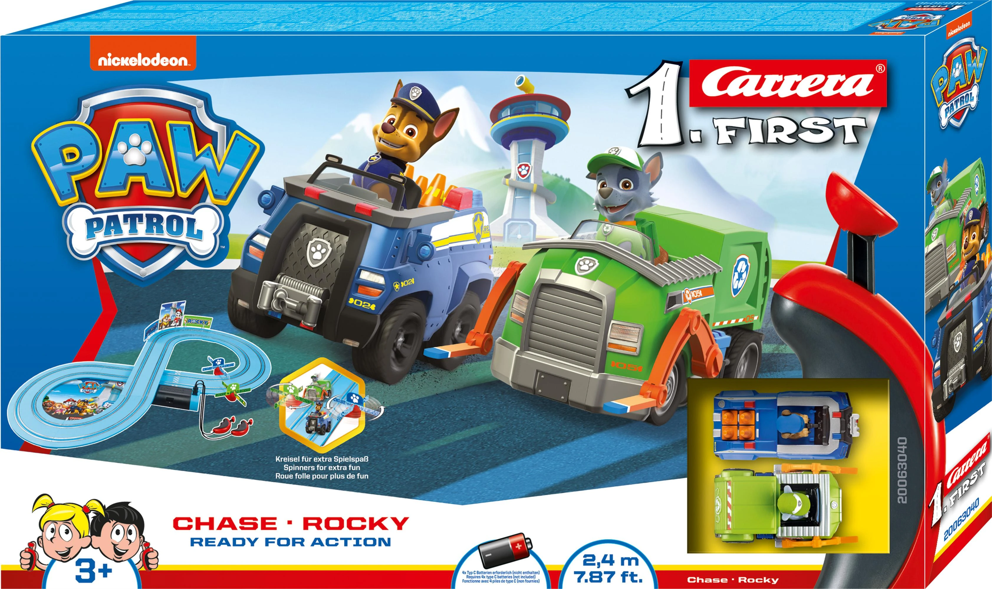 Milly Mally Carrera FIRST Paw Patrol „Paruoštas veiksmui“ 2,4 m