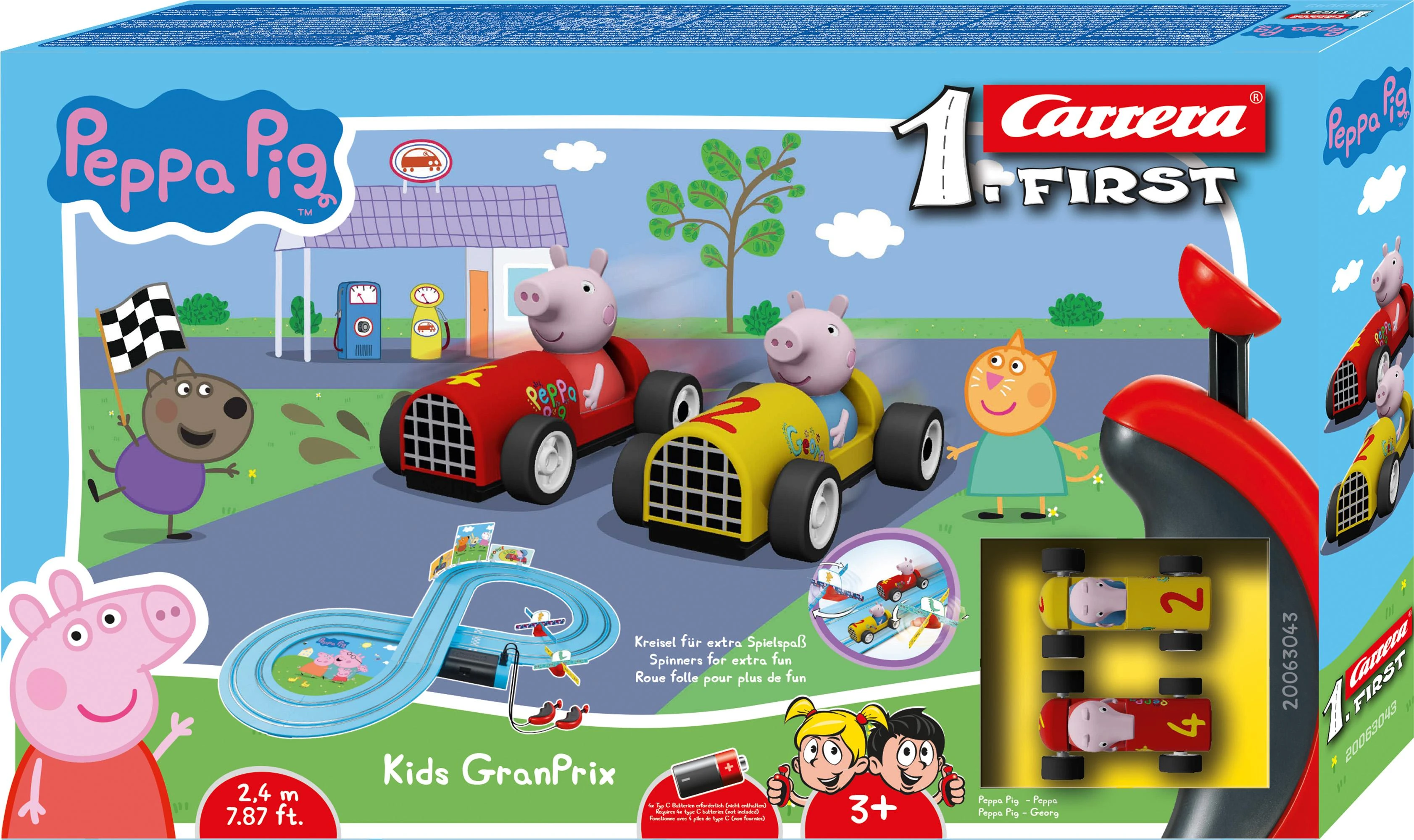 Milly Mally Carrera FIRST Peppa Pig – vaikų GranPrix 2,4 m