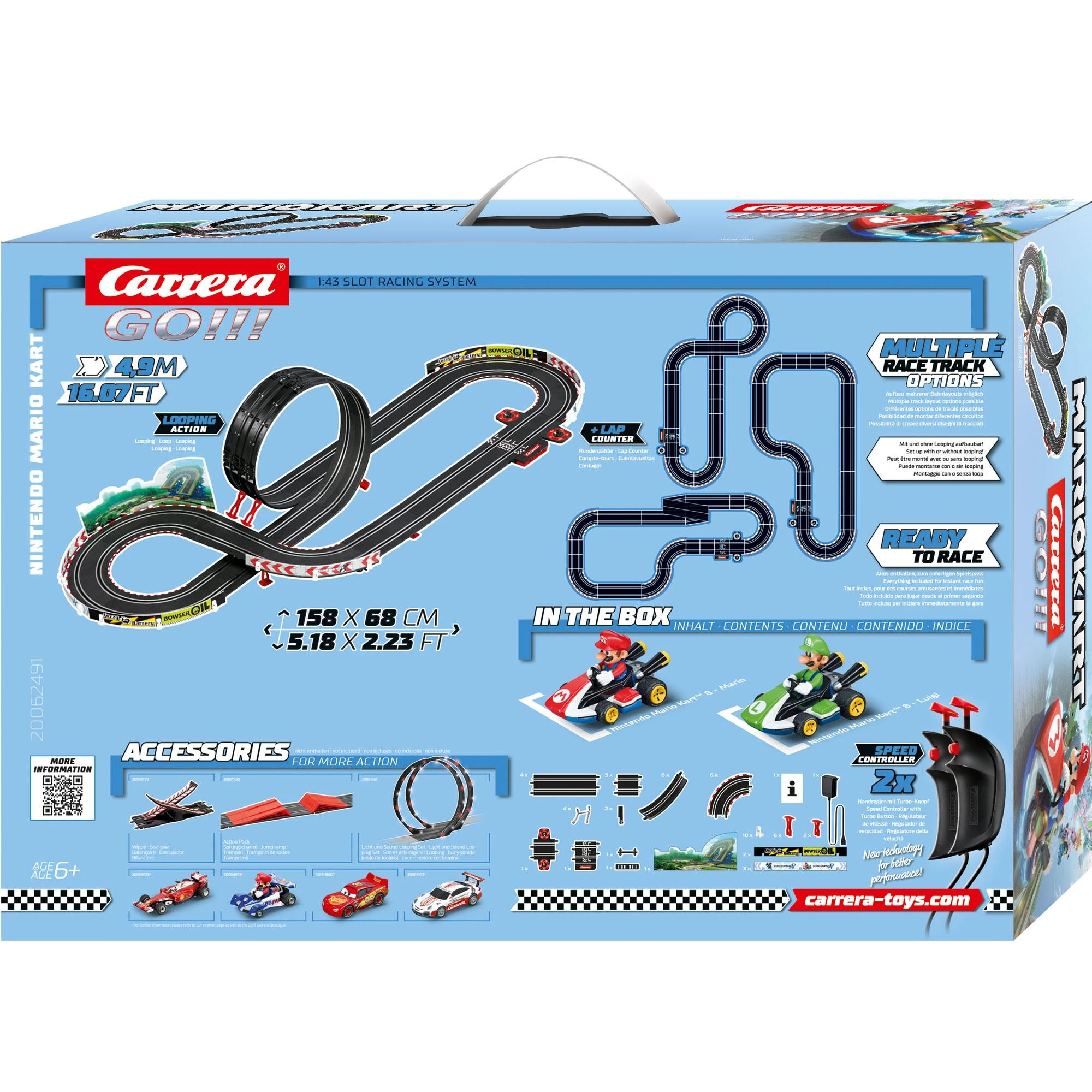 Milly Mally Carrera Go Nintendo Mario Kart™ 8 – 4,9 m trasos rinkinys